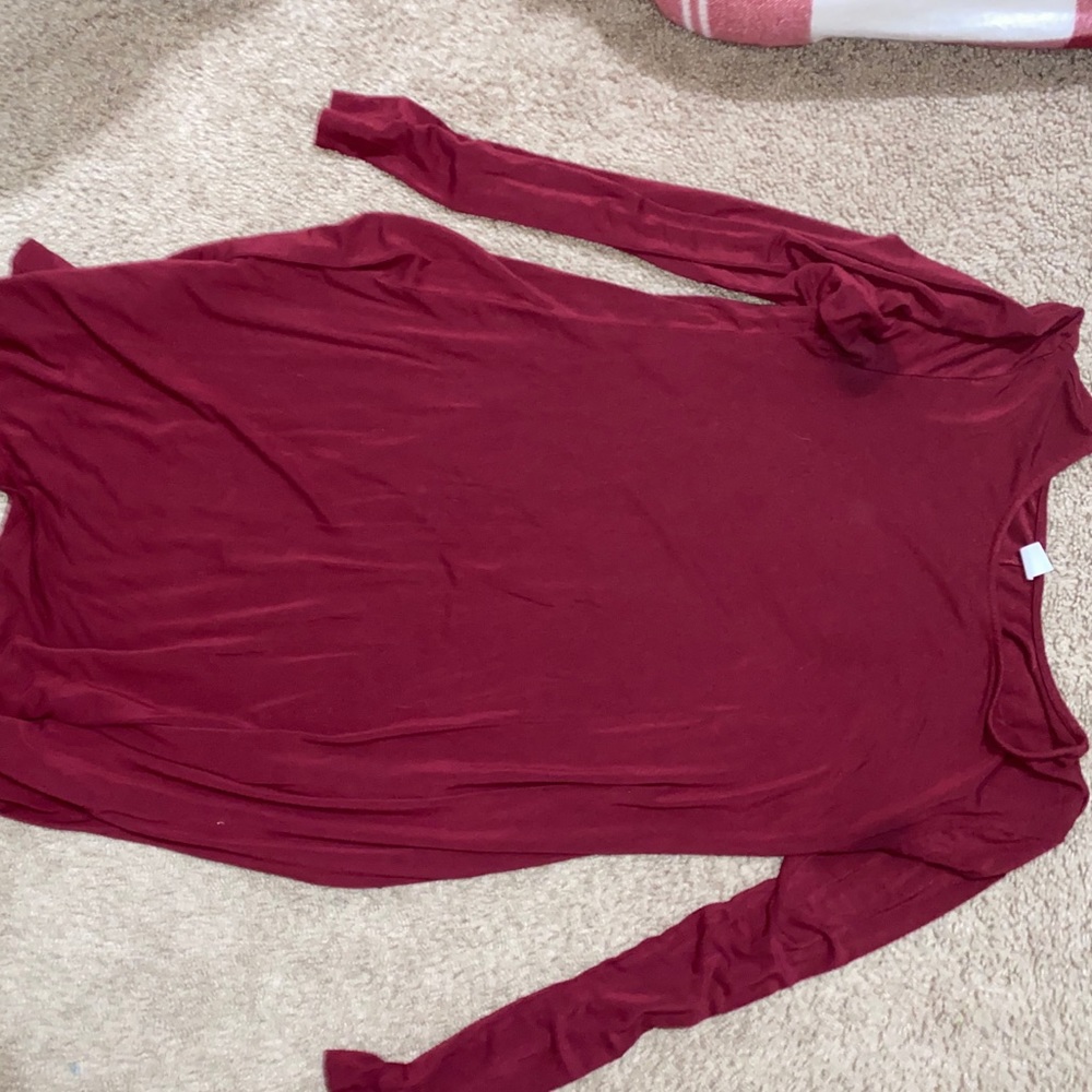 Long sleeve red dress